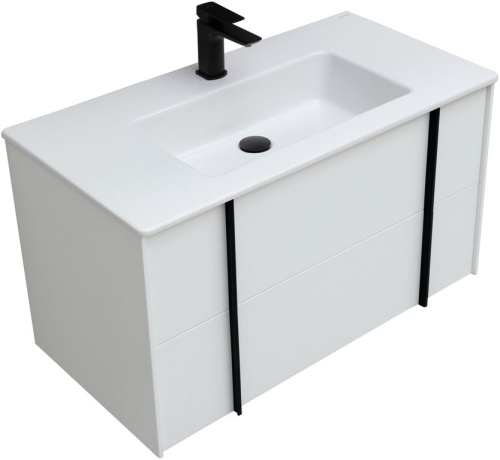 Тумба под раковину Allen Brau Reality 1.32006.WM 90х46х50 подвесная цвет белый - фото 3