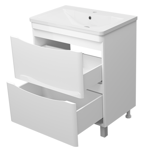 Тумба под раковину Misty Атлантик П-Атл-01070-0112Я 69х45х72 напольная - фото 4