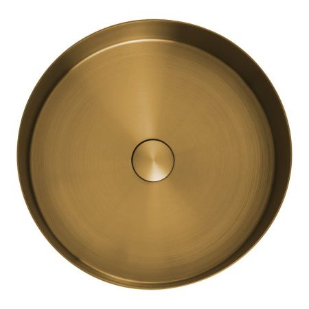 Раковина из нержавеющей стали AltroBagno Luna AltroBagnoLuna001001OrSp 40х40 накладная цвет золото