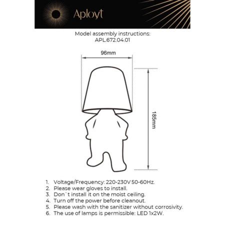 Настольная лампа Aployt Ninet (Нинет) APL.672.04.01
