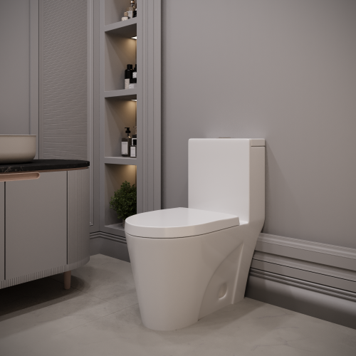 Унитаз-компакт напольный с бачком Stella Polar Таррагона SP-00001850 белый с сиденьем микролифт душевой смыв - фото 2