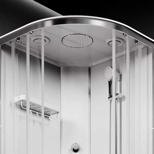 Душевая кабина Am.Pm X-Joy W94C-401A-090MT 88х88 четверть круга без крыши ориентация универсальная - фото 4