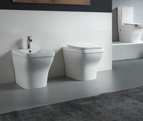 Унитаз приставной Aquatek АМАДЕО AQ1964-00 белый с сиденьем микролифт безободковый душевой смыв - фото 3