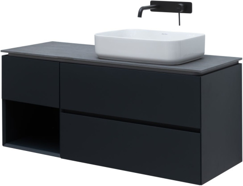 Тумба под раковину Allen Brau Infinity 1.21007.AM 119х46х51 подвесная цвет черный - фото 4