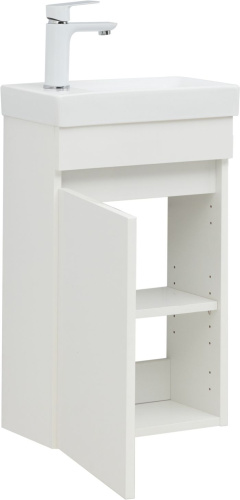 Тумба под раковину Aquanet Вега 00329129 38х21х60 подвесная цвет белый - фото 5
