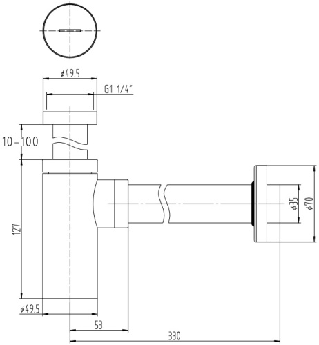 Сифон для раковины Allen Brau Priority 5.31025-BN - фото 2