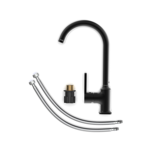 Смеситель для кухни Tokito KUDO TOK-KUD-1013 на раковину черный - фото 4