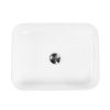 Раковина из сантехнического фаянса BelBagno BB1304 50х40 накладная цвет белый без отверстий под смеситель