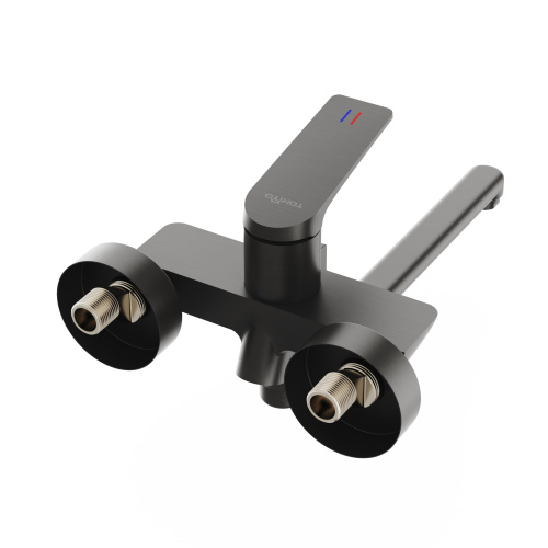 Смеситель для ванны Tokito MITSUISHI TOK-MIT-1015GM настенный вороненая сталь - фото 3