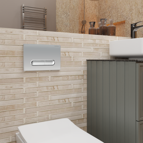 Клавиша смыва механическая CHARUS Magnus FP.340.46.01 цвет хром матовый - фото 3