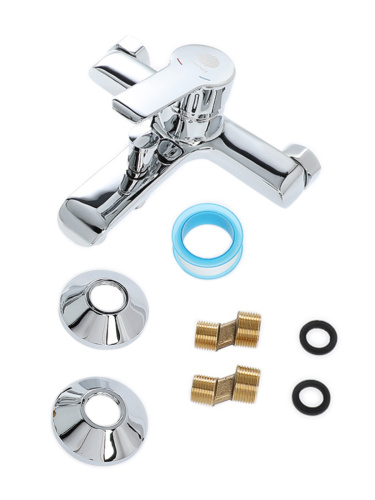 Душевой гарнитур со смесителем Orange Prim M42-611cr настенный  хром - фото 4