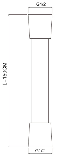 Шланг для душа Aquanet AF000-05C серебро/хром - фото 2