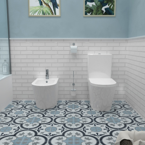 Унитаз-компакт напольный с бачком Lavinia Boho Biore 33040010 белый глянцевый с сиденьем микролифт каскадный смыв - фото 5