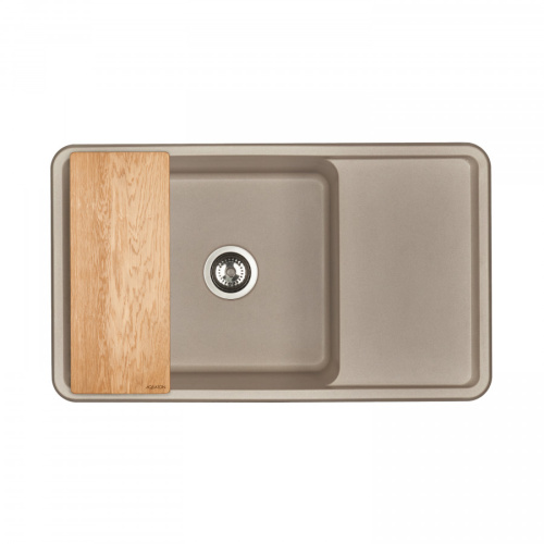 Кухонная мойка Aquaton Беллис 1A724832BS250 87х51 цвет серый - фото 5