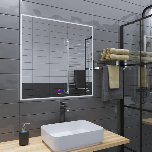 Зеркало в ванную Grossman PRAGMA-норма 187080 70х80 цвет белый - фото 2