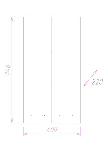 Шкаф Onika Кредо 304001 40х22х75 подвесной - фото 2