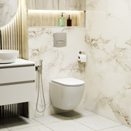 Клавиша смыва механическая Grossman Classic 800.T1.04.110.110 цвет хром матовый - фото 3