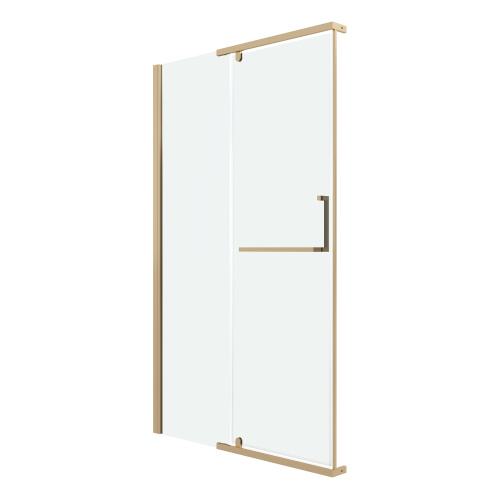 Душевая дверь Grossman Pragma 100.K33.03.120.32.00 120х195 стекло прозрачное профиль золото глянцевое - фото 2