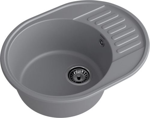 Кухонная мойка Granfest Quarz 58 темно-серый 62х48 цвет темно-серый поверхность матовая - фото 2