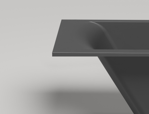 Ванна из искусственного камня Salini CASCATA 104423M 170х70 встраиваемая прямоугольная с ножками - фото 3