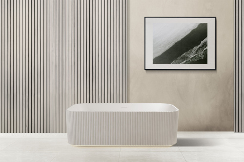 Ванна из искусственного камня Abber Stein AS9663 170х75 отдельностоящая прямоугольная с ножками - фото 3