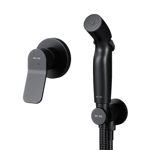 Гигиенический душ со смесителем Am.Pm X-Joy F40H85A22 черный - фото 2