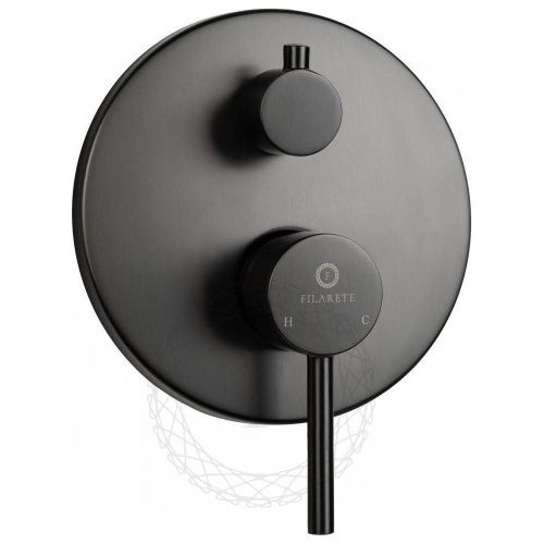 Душевая система Filarete FL1024BG встраиваемая в стену цвет графит - фото 4