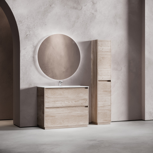 Тумба под раковину Sancos Libra Floor LB100FEG 99х45х84 напольная цвет дуб галифакс натуральный - фото 3