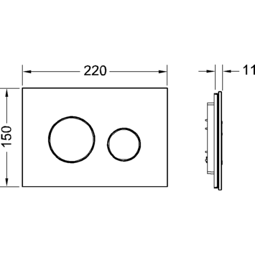 Панель смыва механическая Tece TECEloop 9240653 цвет зеленый/хром глянцевый - фото 2