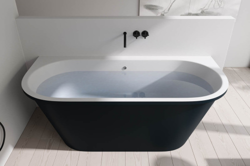 Ванна из искусственного камня Holbi GALATEA 1.01.003.11.2 169х77 пристенная овальная - фото 2