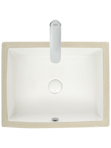 Раковина из санфаянса WeltWasser WW SK 39 см 10000004600 встраиваемая цвет белый глянцевый 1 отверстие под смеситель - фото 3