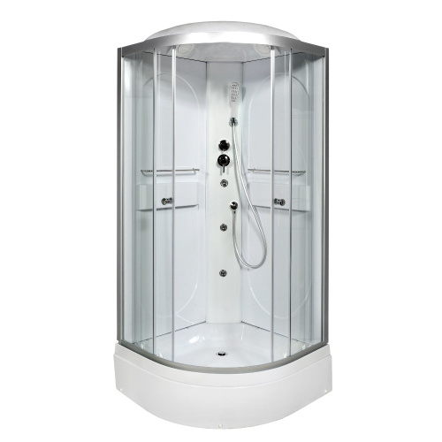 Душевая кабина AvaCan L510GM 100х100 четверть круга с крышей ориентация универсальная - фото 2