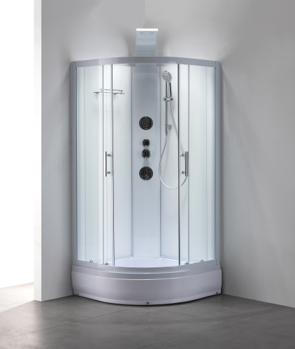 Душевая кабина Taliente TA-100CW 100х100 четверть круга без крыши ориентация универсальная - фото 2