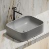 Раковина из сантехнического фарфора Ceramica Nova ELEMENT CN6052MSG 50х40 накладная цвет серый без отверстий под смеситель