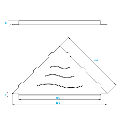 Полка в ванную комнату RGW  49279912-01 - фото 4