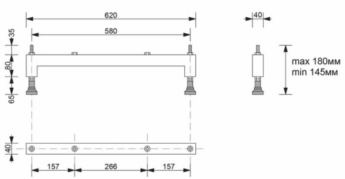 Подставка для ванны Эстет ФР-00004715 - фото 2