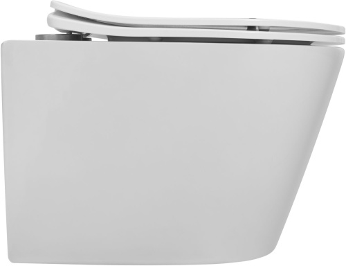 Унитаз подвесной Logan 00342543 белый с сиденьем микролифт безободковый смыв торнадо - фото 3