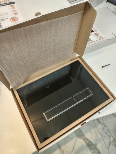 Клавиша смыва механическая KK POL Vitrum Grande V1 SPP/107/0/K цвет хром глянцевый - фото 2