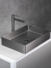 Раковина из нержавеющей стали AltroBagno Astro AltroBagnoAstro001018MtGr 50х40 накладная цвет оружейная сталь