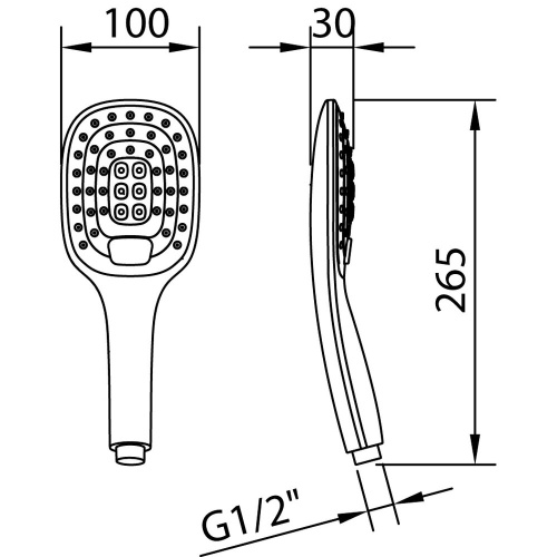 Душевая лейка Clever STYLE   99610 округлая - фото 4