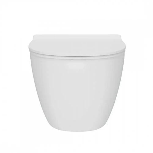 Унитаз подвесной Teymi Lina Pro Vortex T40112 белый с сиденьем безободковый смыв торнадо - фото 5