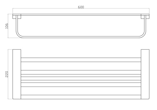 Полотенцедержатель Wonzon & Woghand Eclipse WW-9181-LG - фото 2