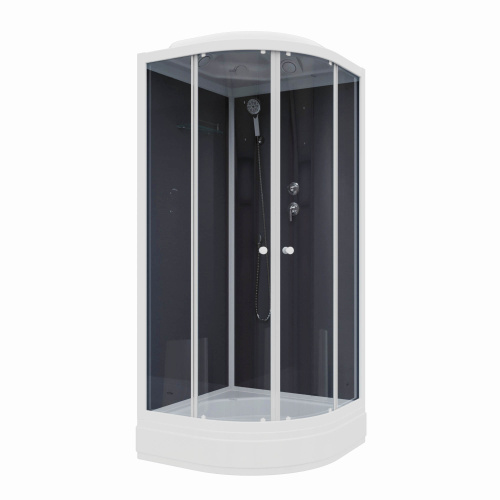 Душевая кабина Parly Classic CM86 85х85 четверть круга с крышей ориентация универсальная - фото 5