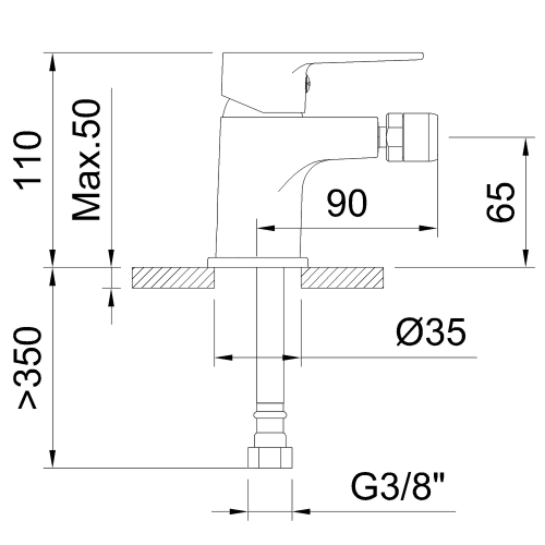 Смеситель Clever GO!2 62132 на биде хром - фото 5