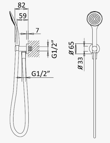 Душевая лейка Cezares CZR CZR-B-KD-NOP округлая - фото 2