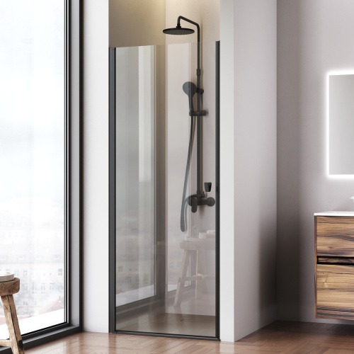 Душевая дверь Am.Pm Sunny W87G-80-1P-BT 80х190 стекло прозрачное профиль черный матовый