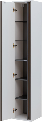 Шкаф-пенал Allen Brau Activity 1.34001.WM 35х35х180 подвесной цвет белый/черный - фото 3