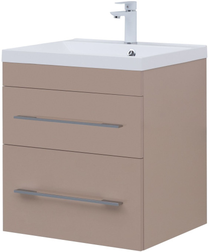 Тумба под раковину Aquanet Верона 00304536 57х48х61 подвесная цвет коричневый - фото 2