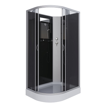 Душевая кабина Niagara Classic 35121433RBK 120х80 асимметричная без крыши ориентация правая