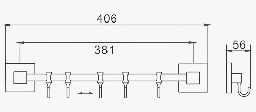 Крючок D-Lin D288222-5 - фото 2